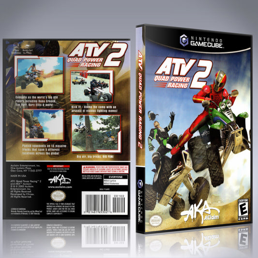 GameCube Replacement Case - NO GAME - ATV 2 Quad Power Racing