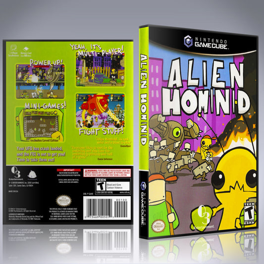 GameCube Replacement Case - NO GAME - Alien Hominid