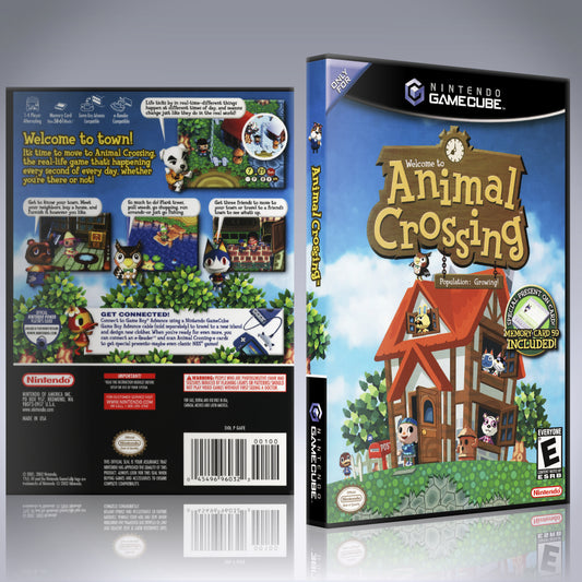 GameCube Replacement Case - NO GAME - Animal Crossing