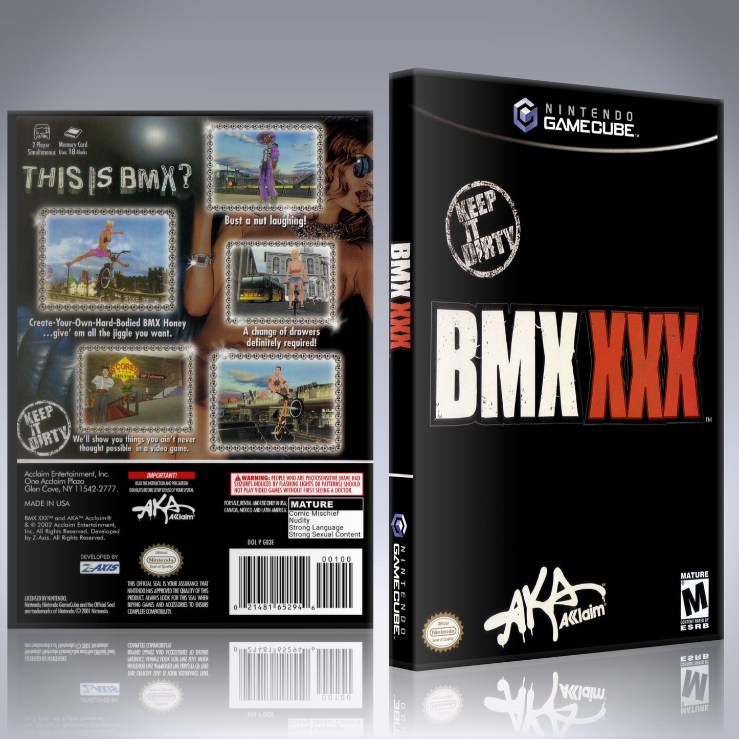 GameCube Replacement Case - NO GAME - BMX XXX
