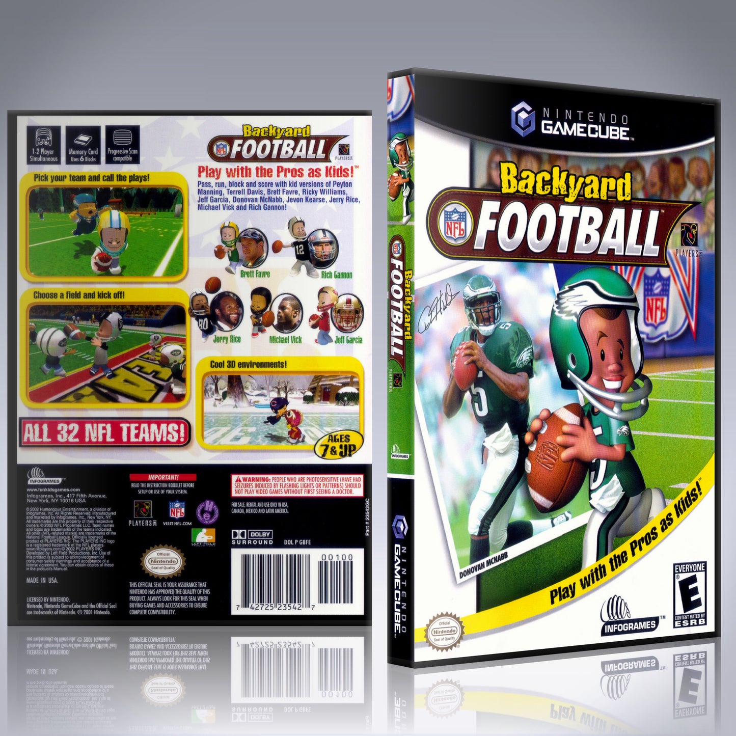 GameCube Replacement Case - NO GAME - Backyard Football