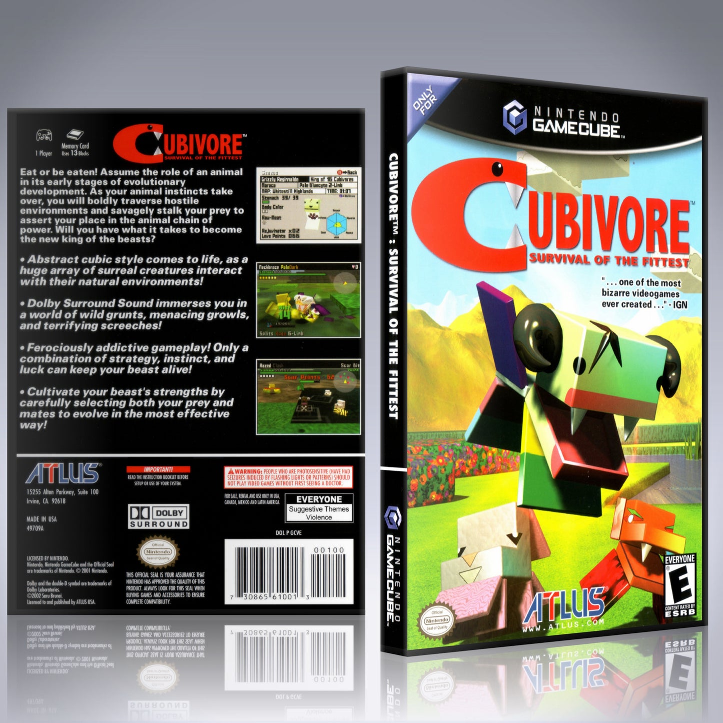 GameCube Replacement Case - NO GAME - Cubivore