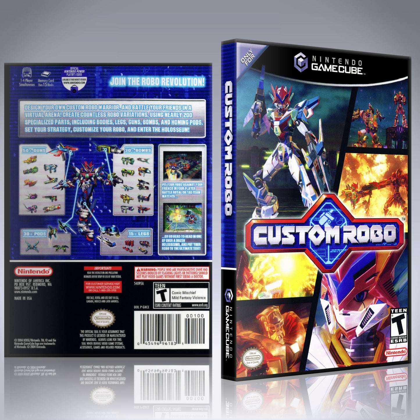 GameCube Replacement Case - NO GAME - Custom Robo