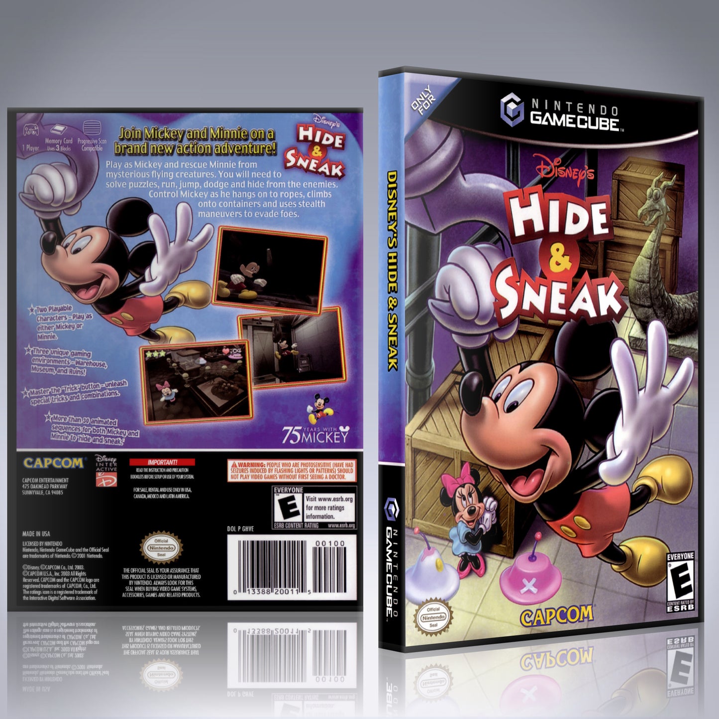 GameCube Replacement Case - NO GAME - Disney's Hide and Seek