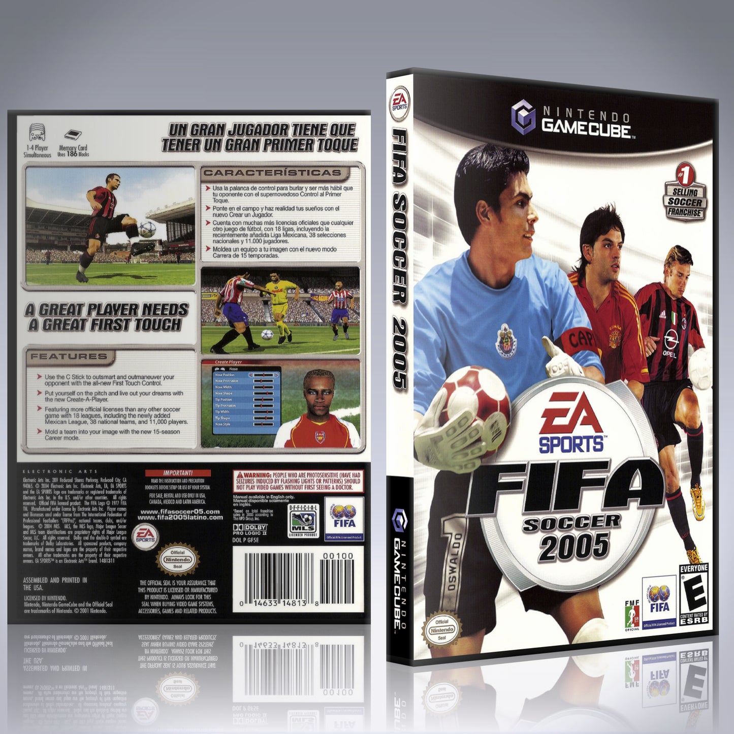 GameCube Replacement Case - NO GAME - FIFA Soccer 2005