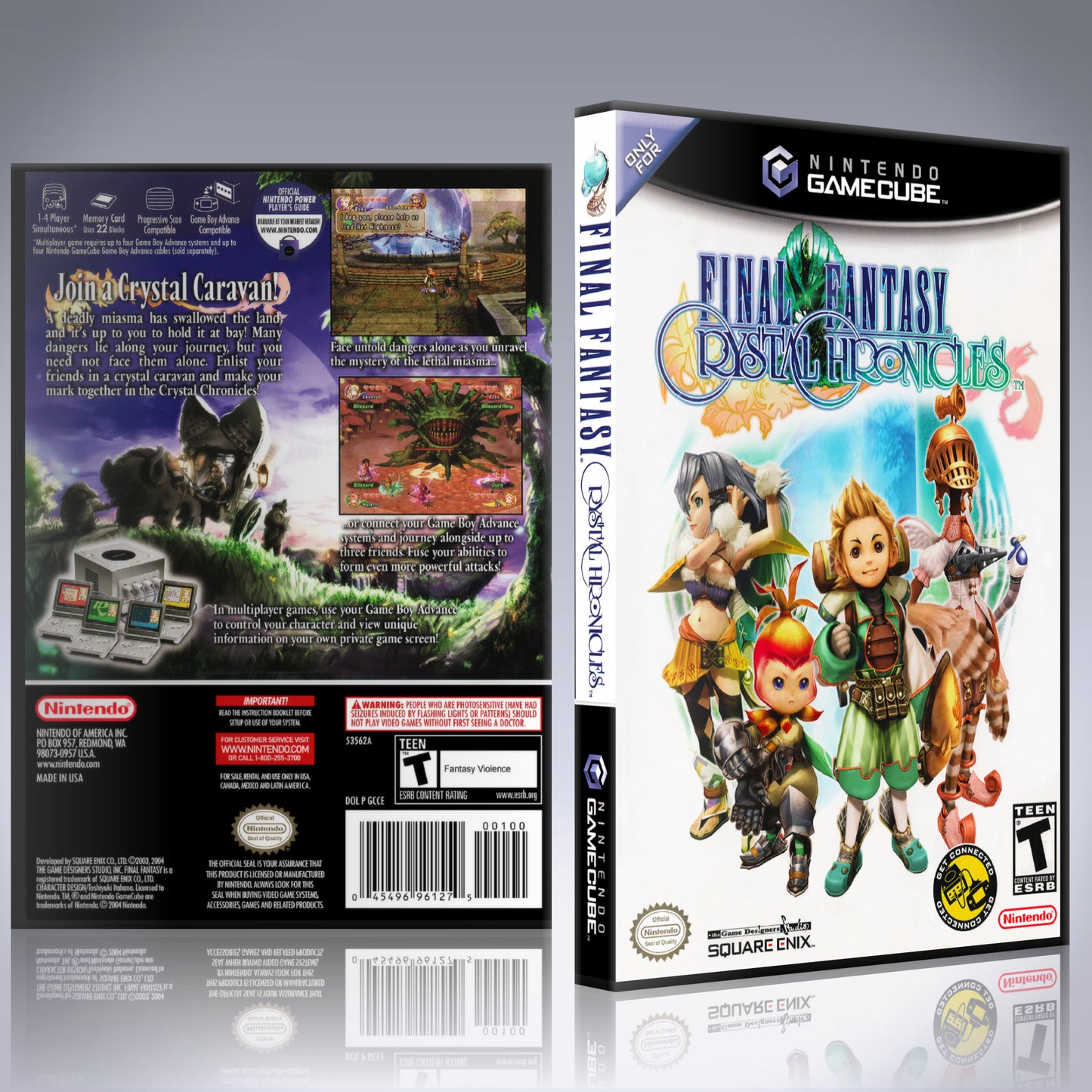 GameCube Replacement Case - NO GAME - Final Fantasy Crystal Chronicles