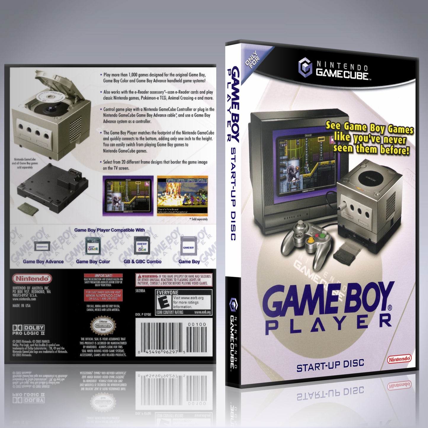 GameCube Replacement Case - NO GAME - GameBoy Player [ALT]
