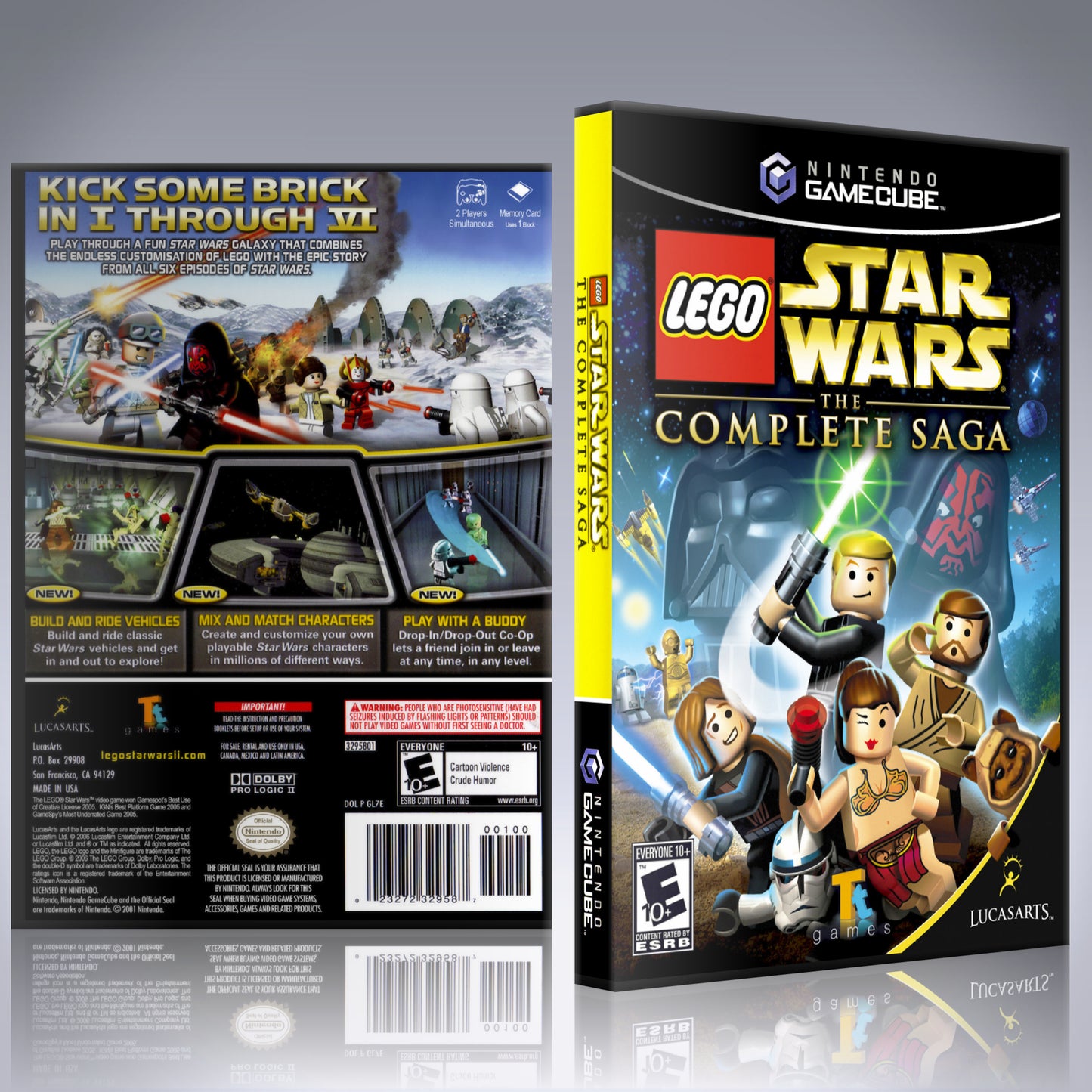 GameCube Replacement Case - NO GAME - Lego Star Wars - The Complete Saga