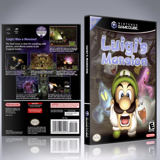 GameCube Replacement Case - NO GAME - Luigi's Mansion