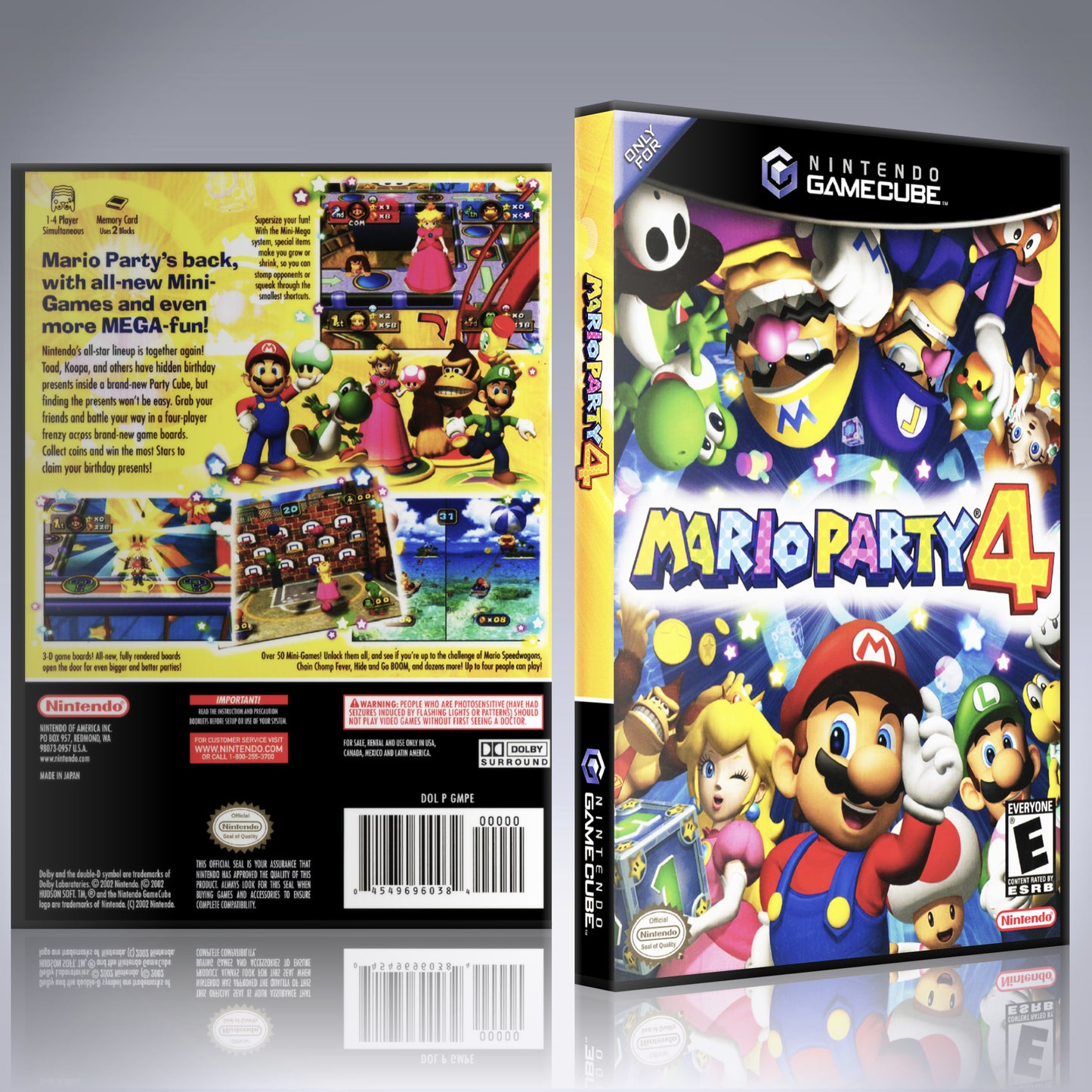 GameCube Replacement Case - NO GAME - Mario Party 4