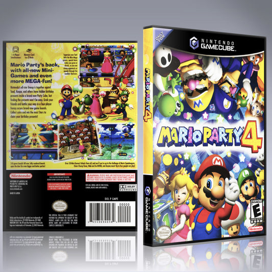 GameCube Replacement Case - NO GAME - Mario Party 4