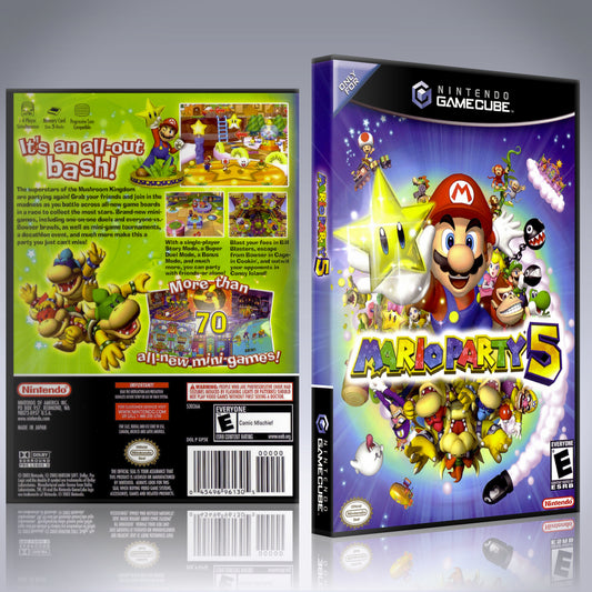 GameCube Replacement Case - NO GAME - Mario Party 5