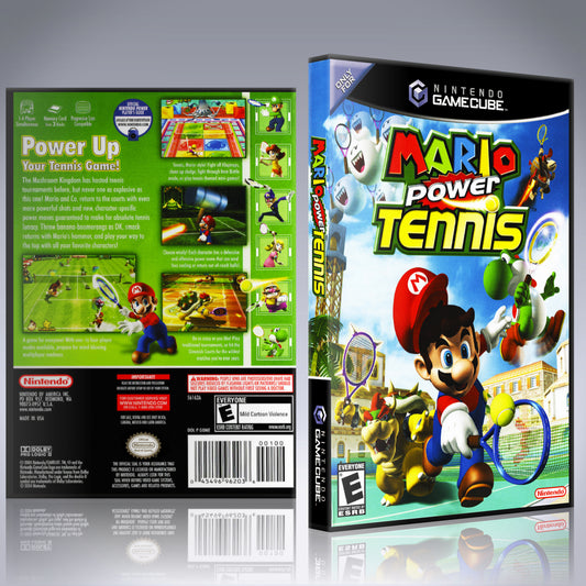 GameCube Replacement Case - NO GAME - Mario Power Tennis