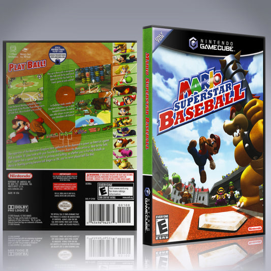 GameCube Replacement Case - NO GAME - Mario Superstar Baseball