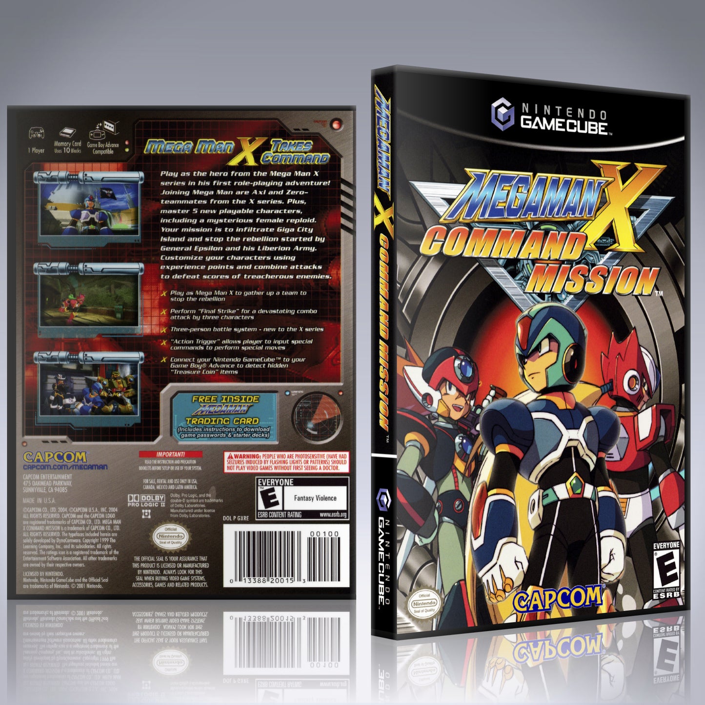 GameCube Replacement Case - NO GAME - Mega Man X Command Mission
