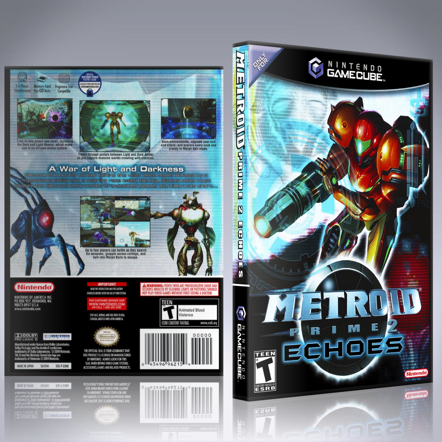 GameCube Replacement Case - NO GAME - Metroid Prime 2 - Echoes