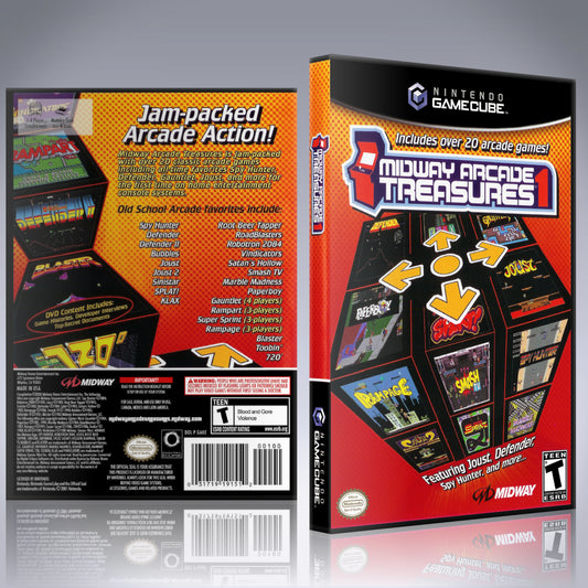 GameCube Replacement Case - NO GAME - Midway Arcade Treasures 1