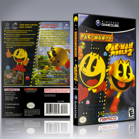 GameCube Replacement Case - NO GAME - Pac-Man Vs and Pac-Man World 2