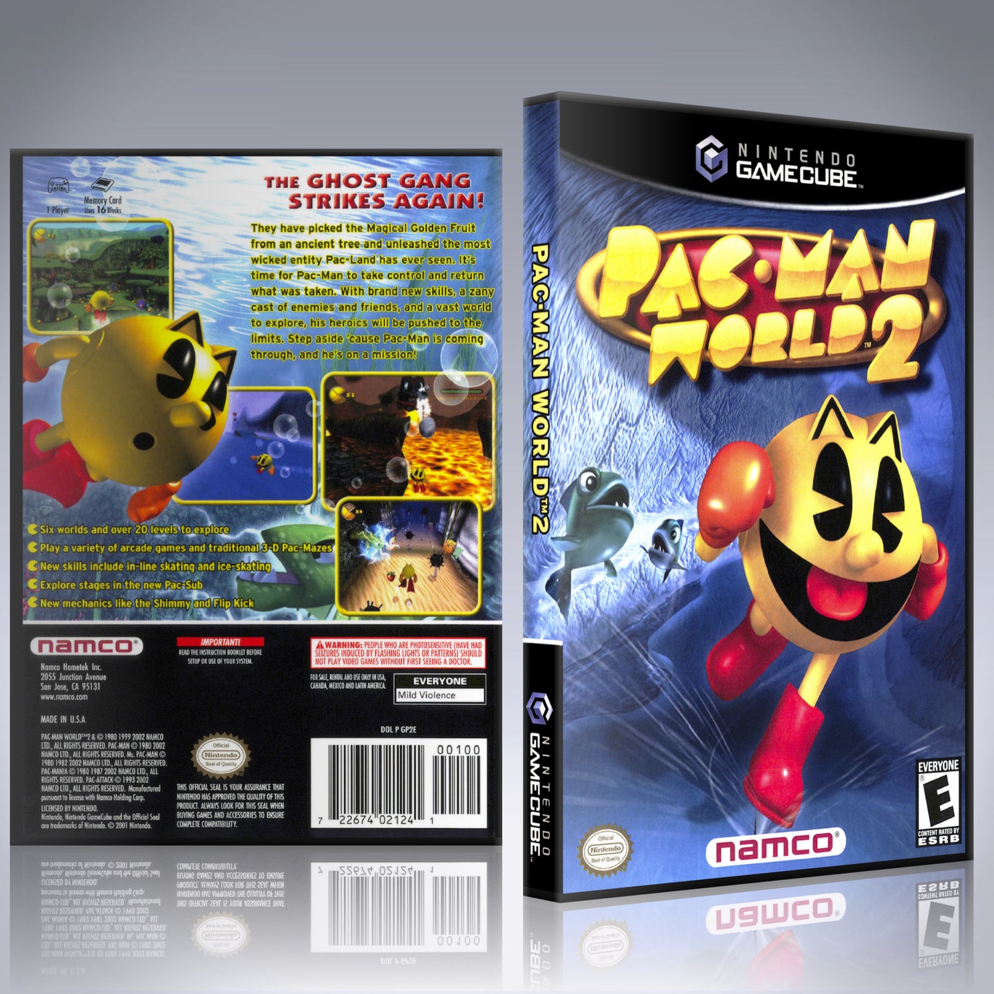 GameCube Replacement Case - NO GAME - Pac-Man World 2