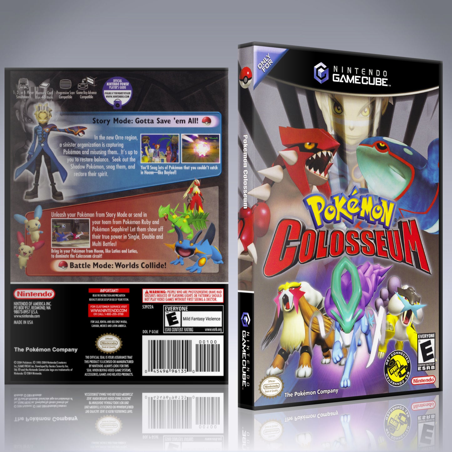 GameCube Replacement Case - NO GAME - Pokémon Colosseum