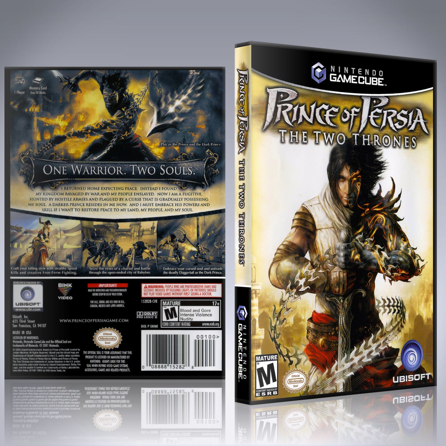 GameCube Replacement Case - NO GAME - Prince of Persia - The Two Thrones