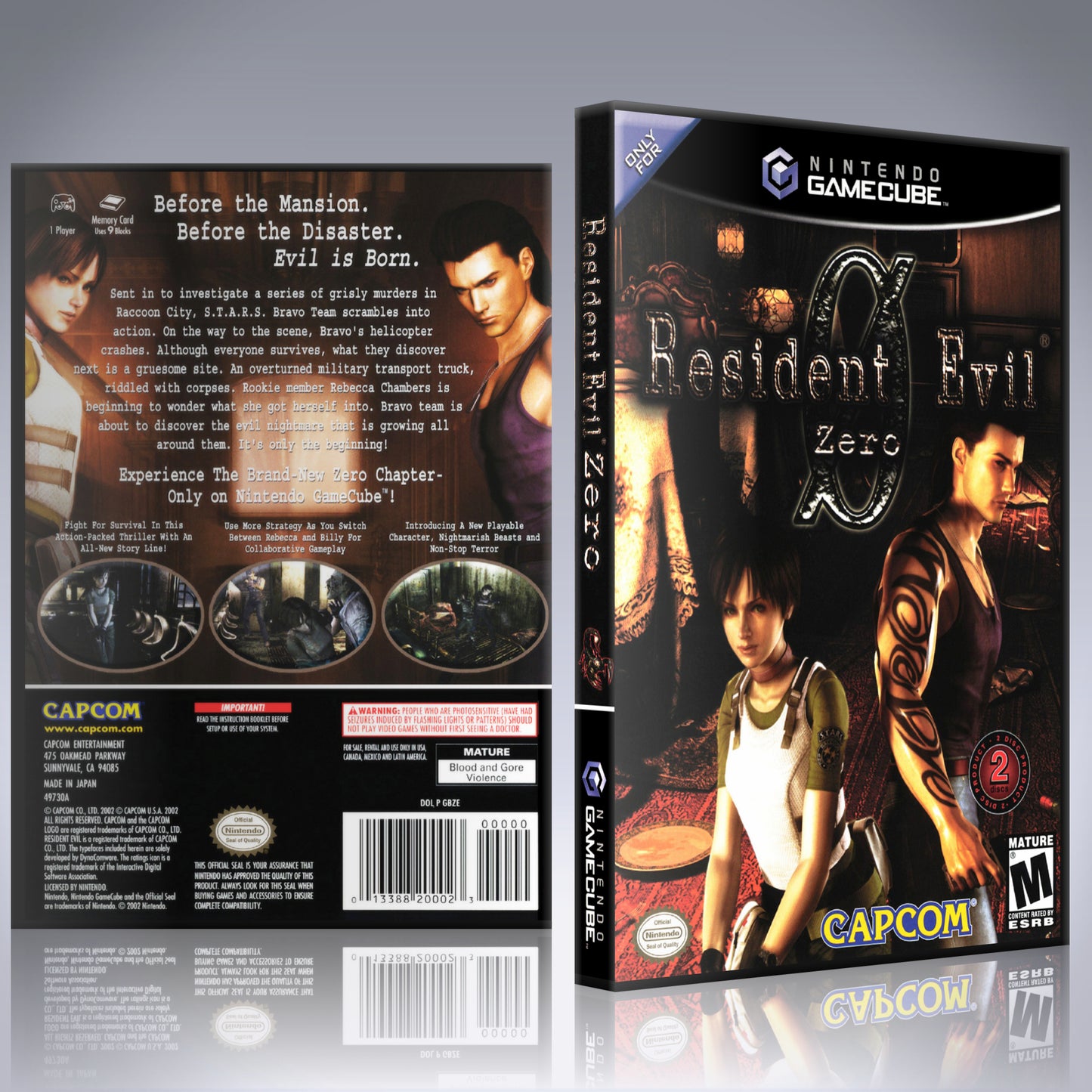 GameCube Replacement Case - NO GAME - Resident Evil Zero