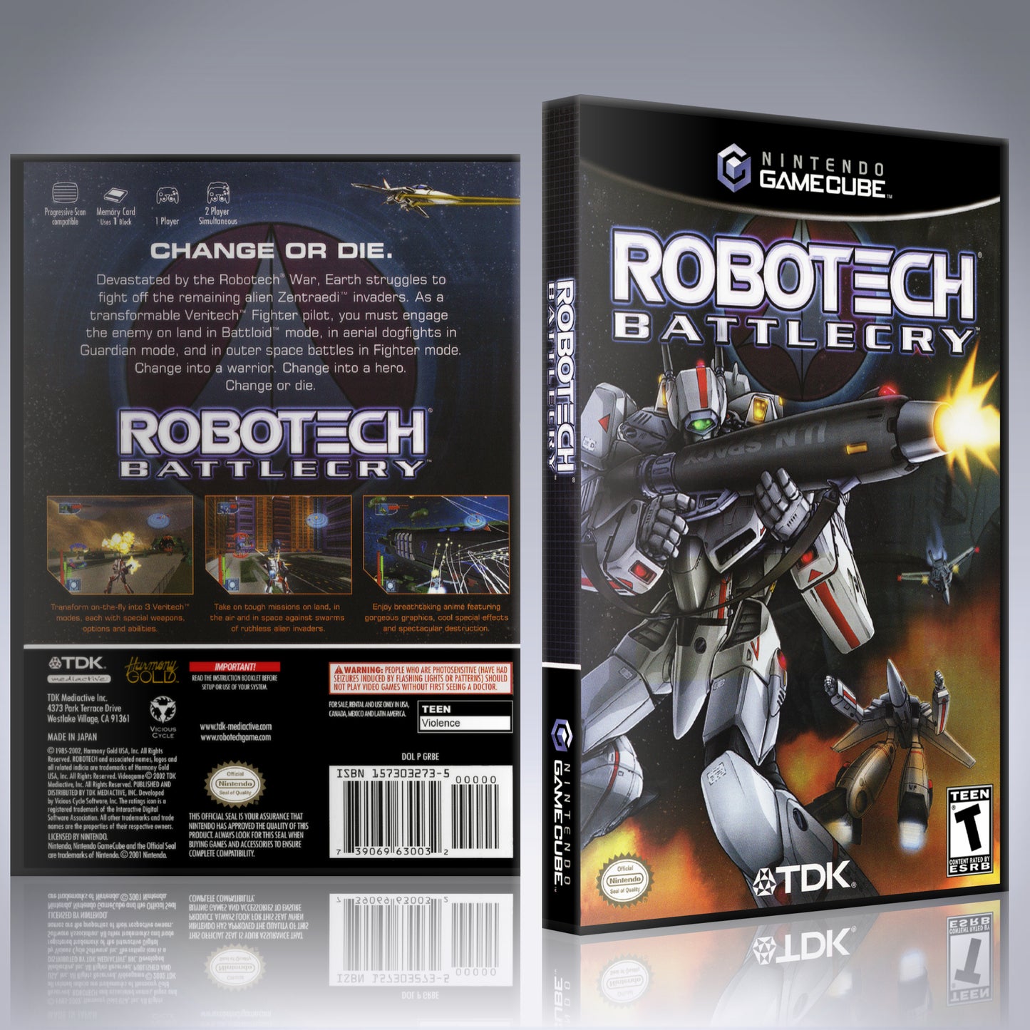 GameCube Replacement Case - NO GAME - Robotech Battlecry