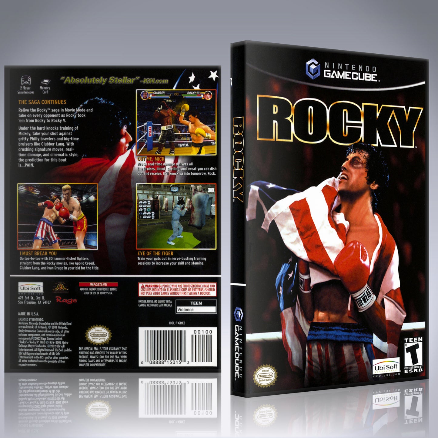 GameCube Replacement Case - NO GAME - Rocky