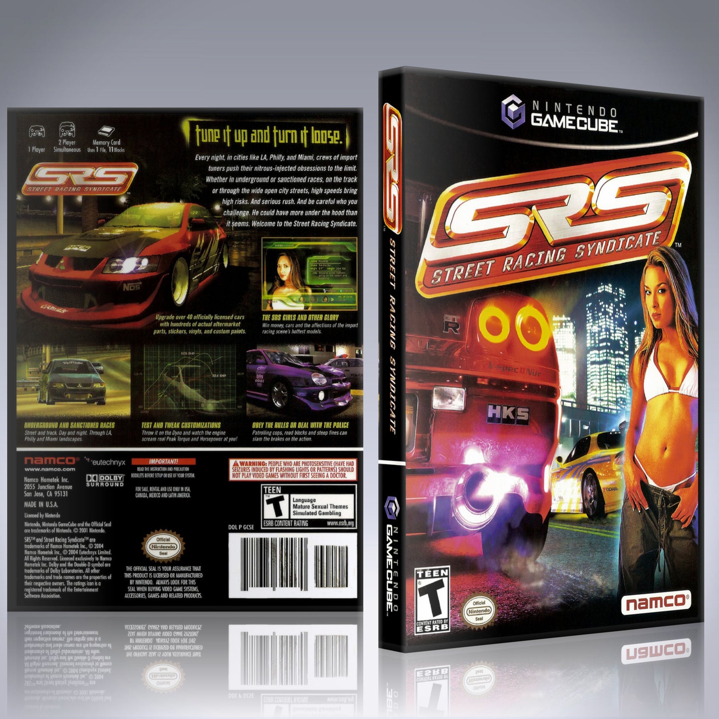 GameCube Replacement Case - NO GAME - SRS - Street Racing Syndicate
