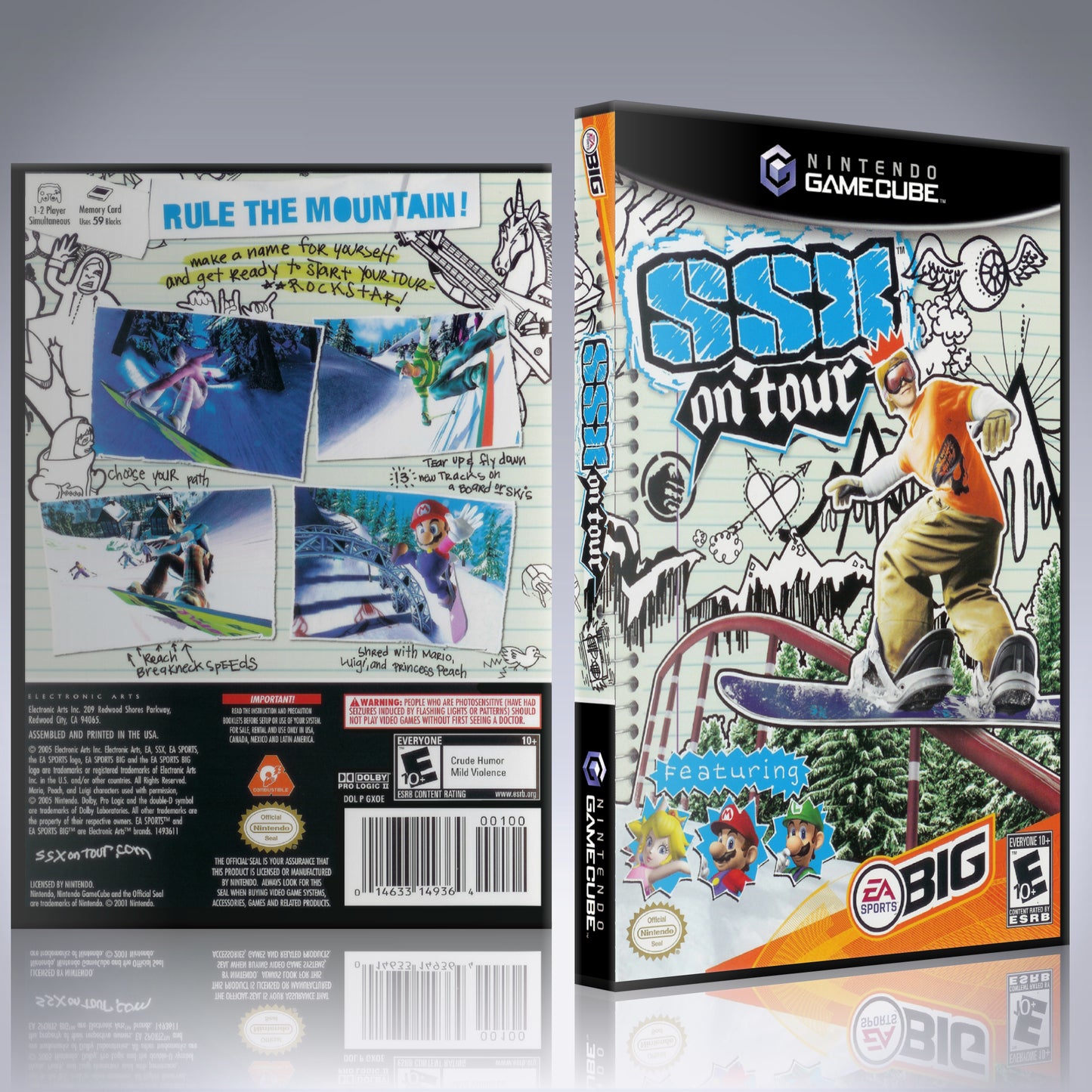 GameCube Replacement Case - NO GAME - SSX on Tour