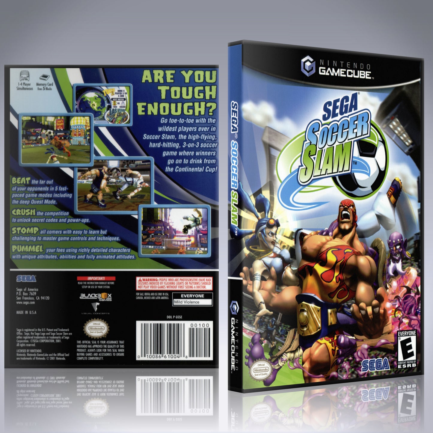GameCube Replacement Case - NO GAME - Sega Soccer Slam