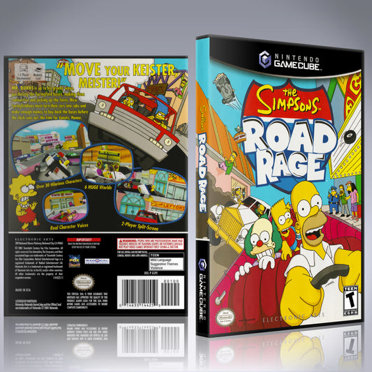 GameCube Replacement Case - NO GAME - Simpsons Road Rage