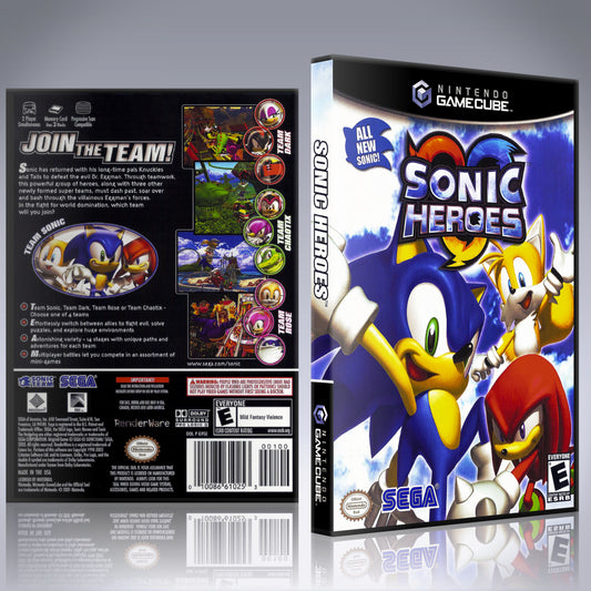 GameCube Replacement Case - NO GAME - Sonic Heroes