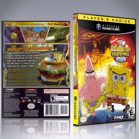 GameCube Replacement Case - NO GAME - Sponge Bob Movie - Players Choice