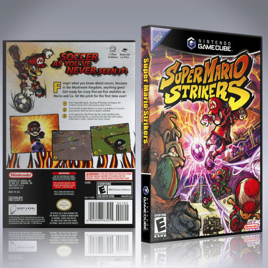 GameCube Replacement Case - NO GAME - Super Mario Strikers