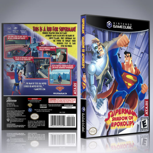 GameCube Replacement Case - NO GAME - Superman - Shadow of Apokolips