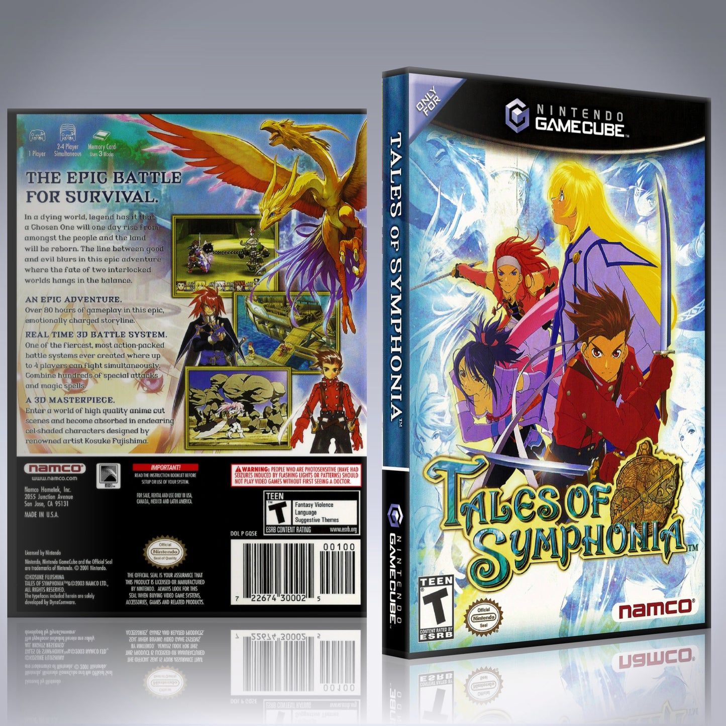 GameCube Replacement Case - NO GAME - Tales of Symphonia