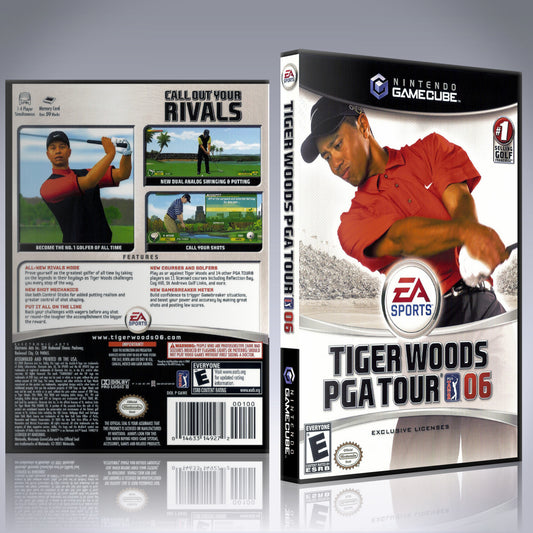 GameCube Replacement Case - NO GAME - Tiger Woods PGA Tour 06
