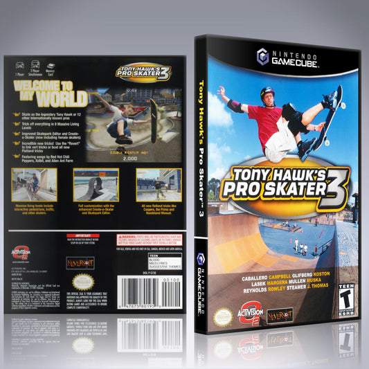 GameCube Replacement Case - NO GAME - Tony Hawk's - Pro Skater 3
