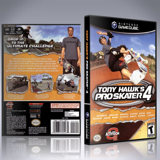 GameCube Replacement Case - NO GAME - Tony Hawk's - Pro Skater 4