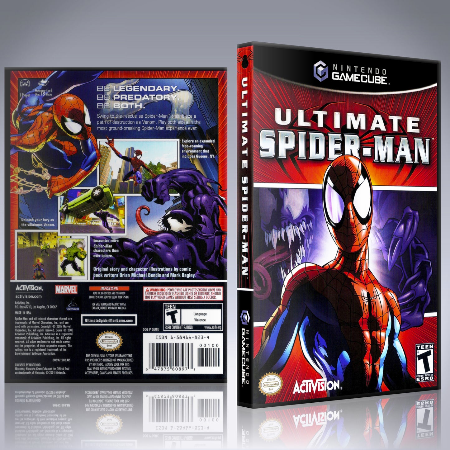 GameCube Replacement Case - NO GAME - Ultimate Spider-Man