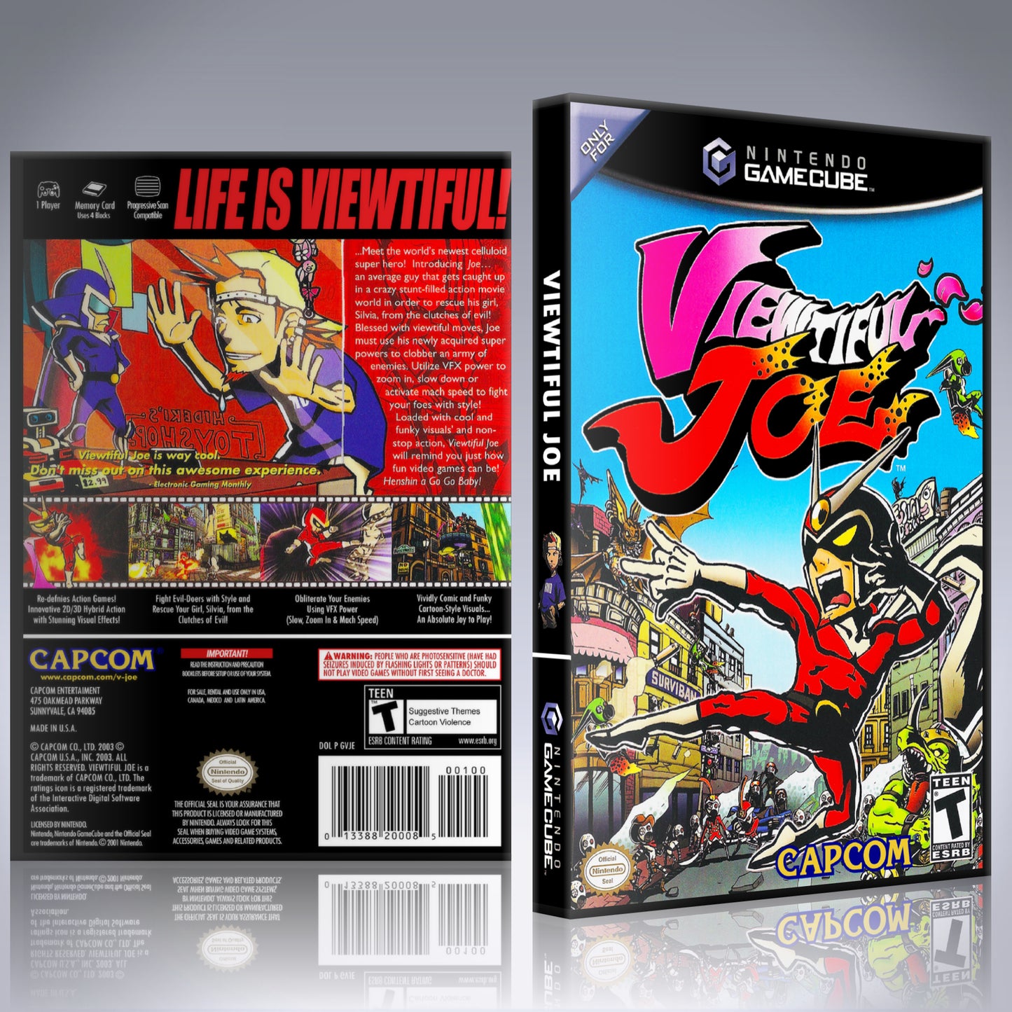 GameCube Replacement Case - NO GAME - Viewtiful Joe