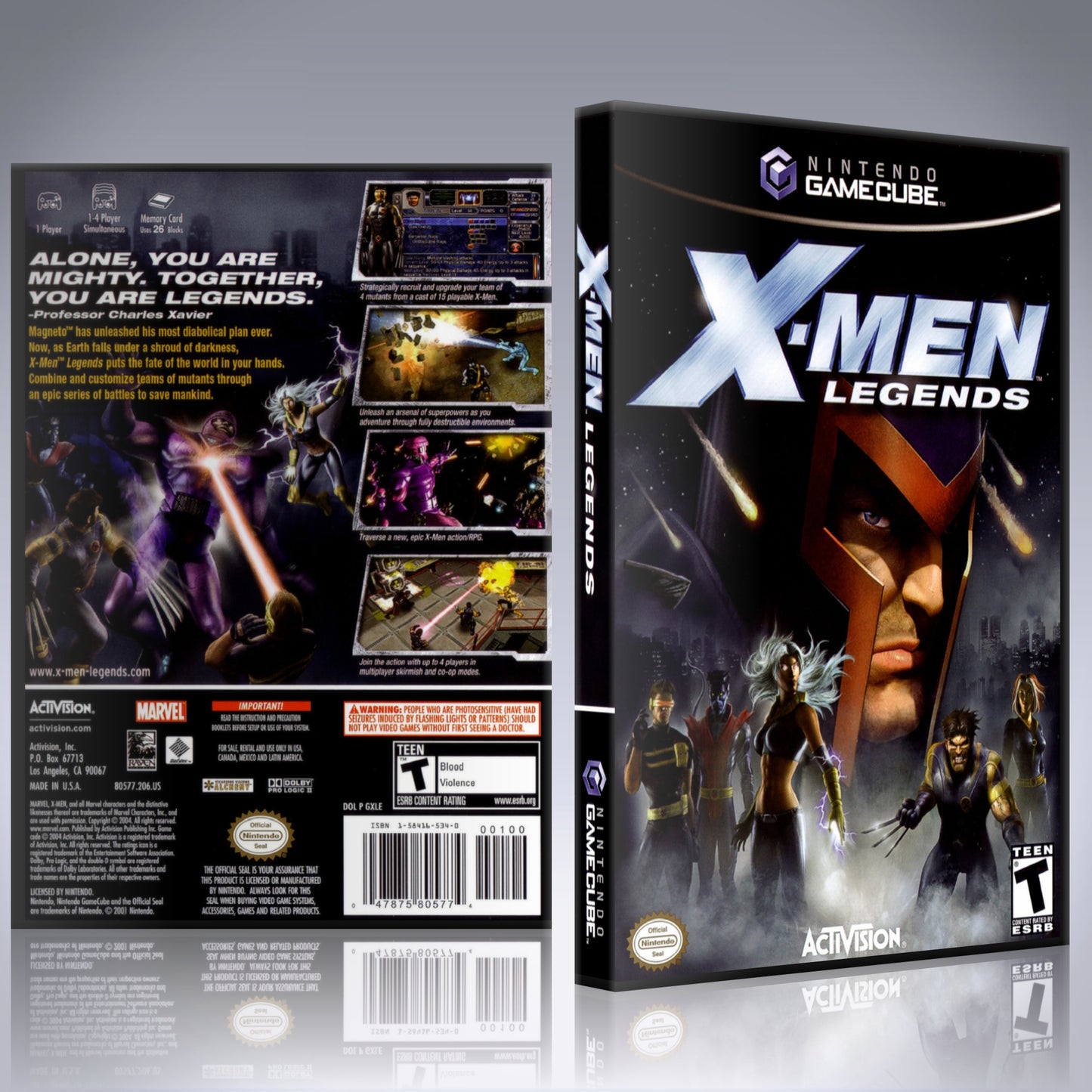 GameCube Replacement Case - NO GAME - X-Men Legends