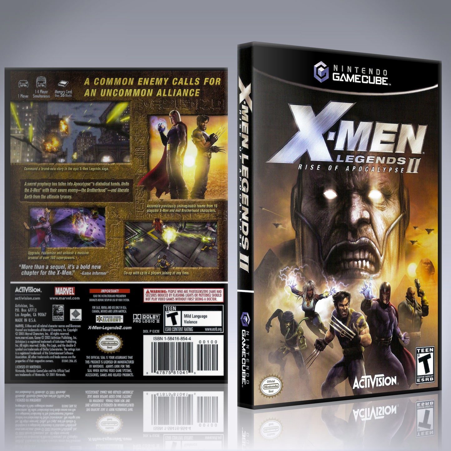 GameCube Replacement Case - NO GAME - X-Men Legends II