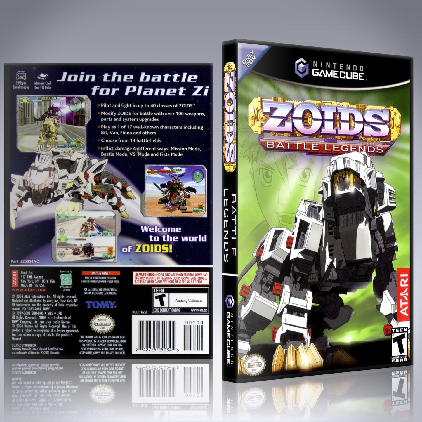 GameCube Replacement Case - NO GAME - Zoids Battle Legends