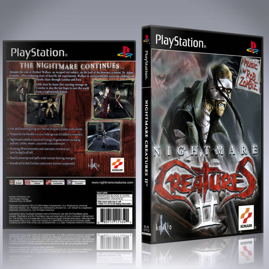 PS1 Case - NO GAME - Nightmare Creatures II