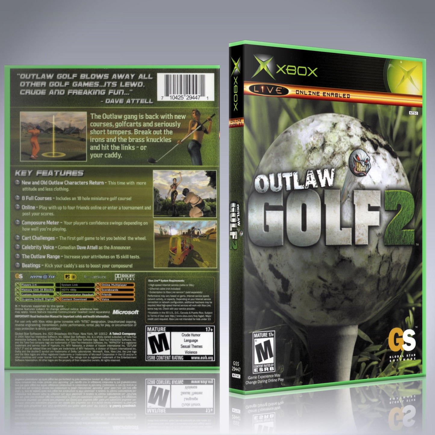 Xbox Case - NO GAME - Outlaw Golf 2