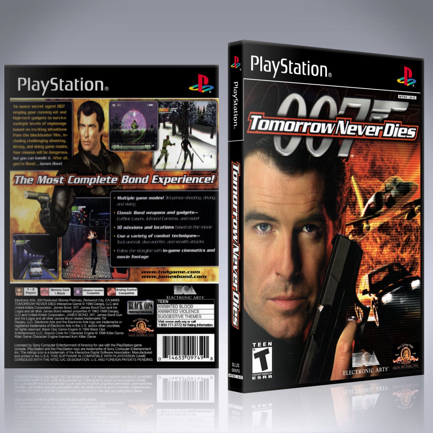 PS1 Case - NO GAME - 007 Tomorrow Never Dies