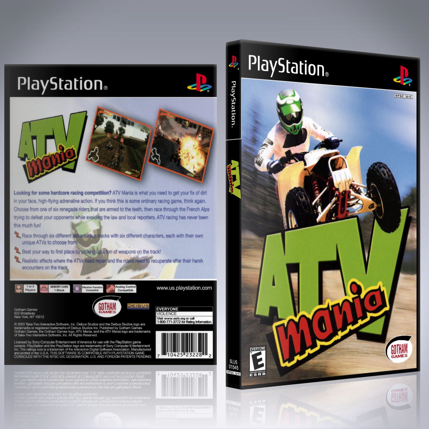 PS1 Case - NO GAME - ATV Mania