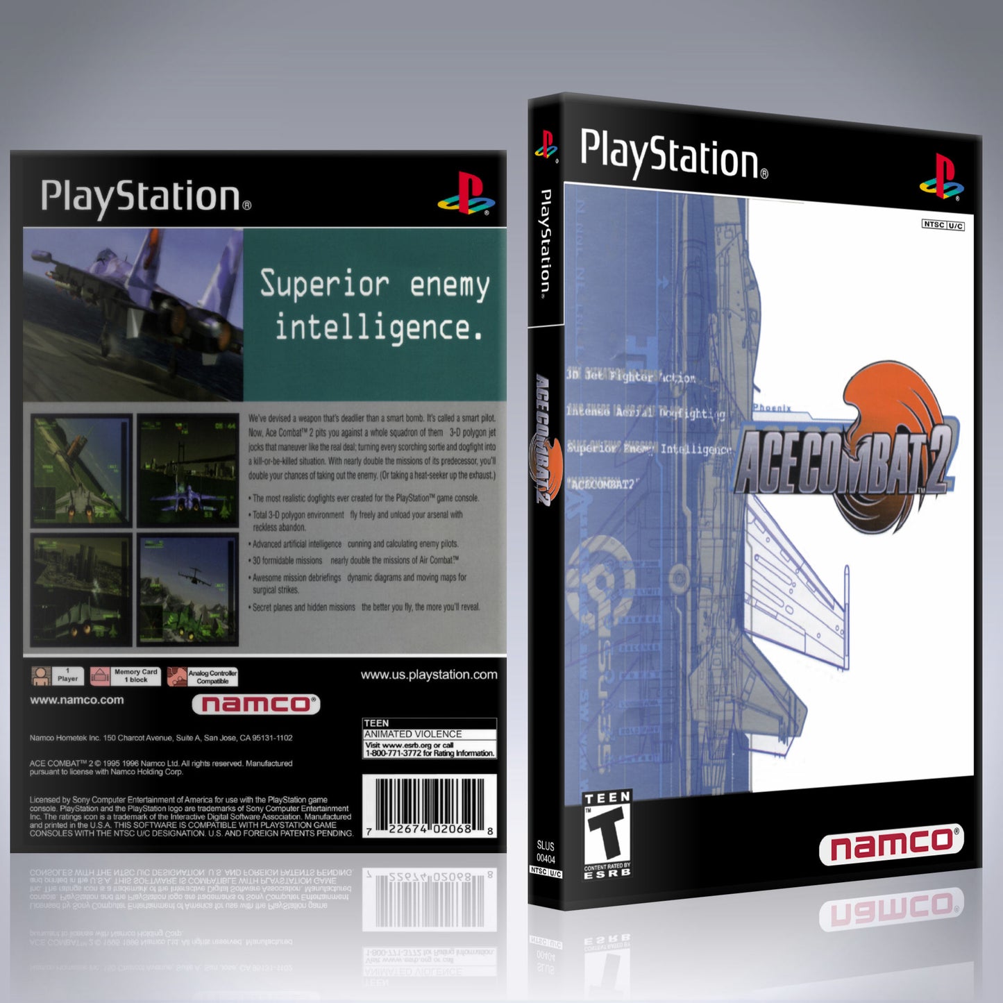 PS1 Case - NO GAME - Ace Combat 2